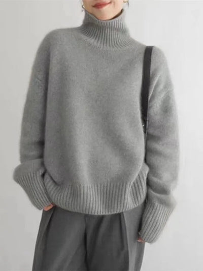Alecia | pull col roulé élégant