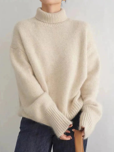 Alecia | pull col roulé élégant