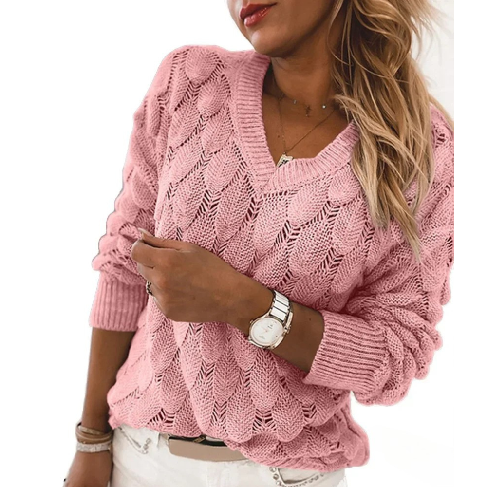 Léna | Pull avec scollatura a V