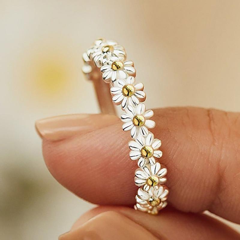 Élisa™ | Anello Margherita Regolabile 