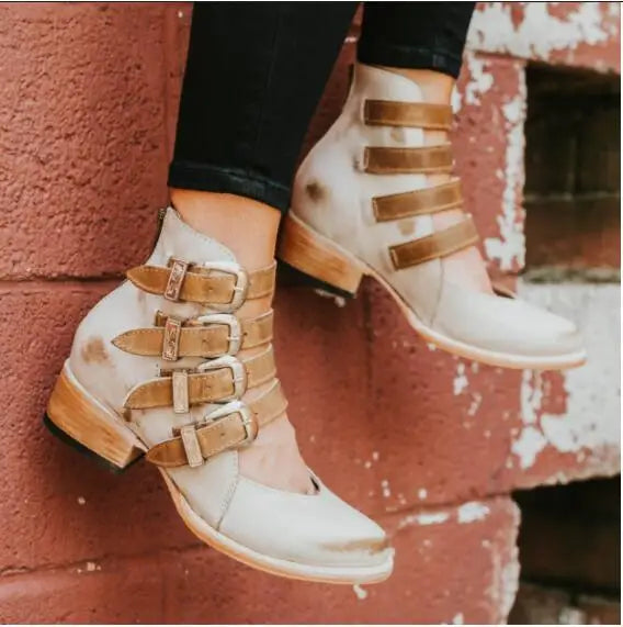 Mélanie™ | Sandali Vintage Eleganti en Pelle