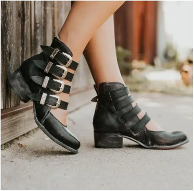 Mélanie™ | Sandali Vintage Eleganti en Pelle