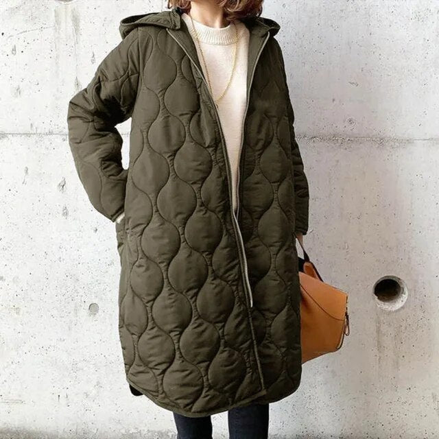 PRISCILLE™ | PARKA CON CAPPUCCIO ET DETTAGLI CURATI 