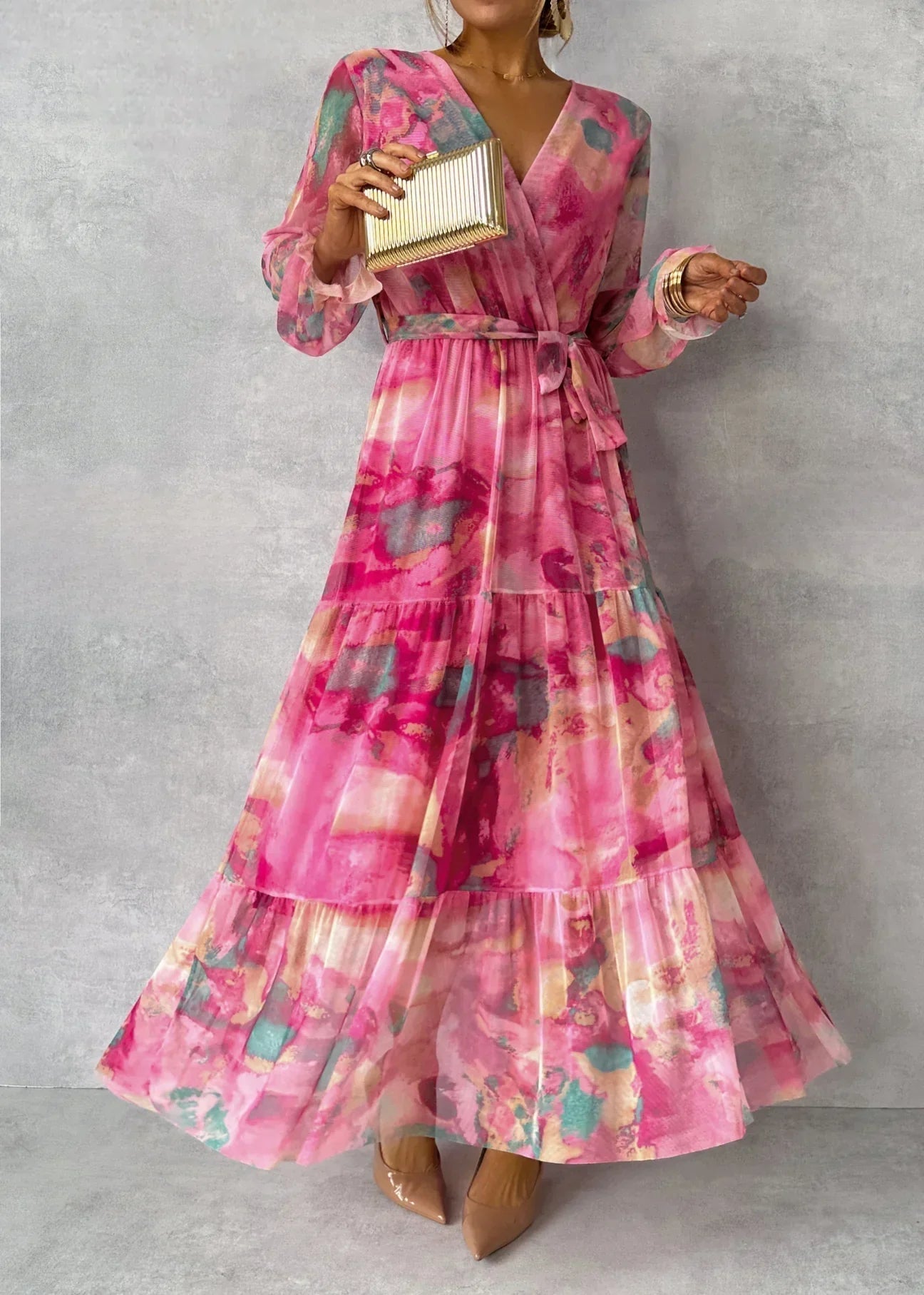 Meli | robe portefeuille à motifs floraux