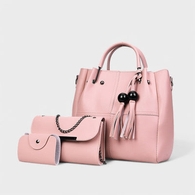Nora. - Set de sac à la mode en 3 pièces avec frange