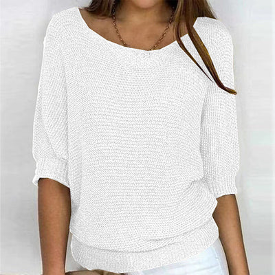 Pull Demi Manica Casual En Cotone