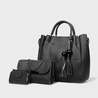 Nora. - Set de sac à la mode en 3 pièces avec frange