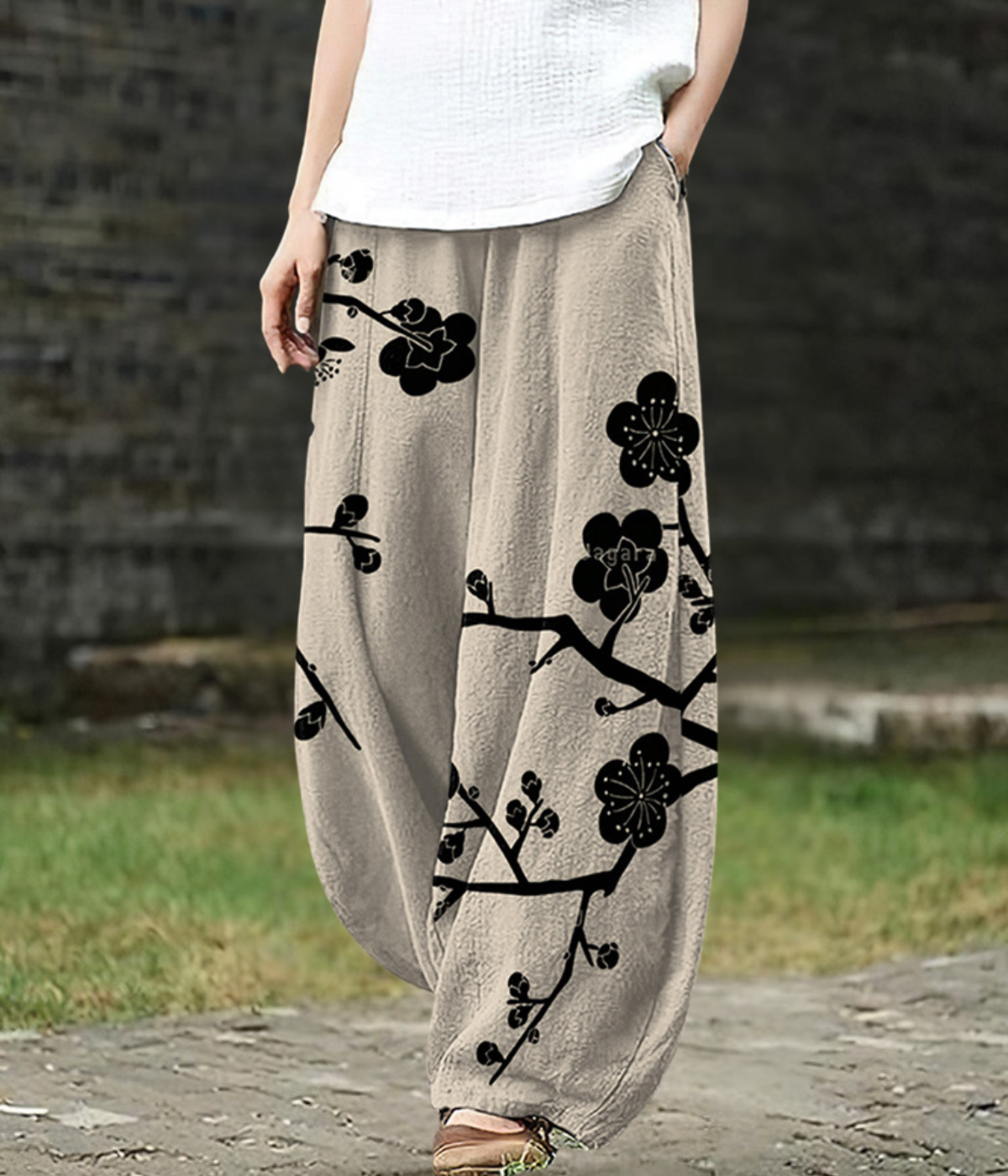 Pantaloni Ink Blossom