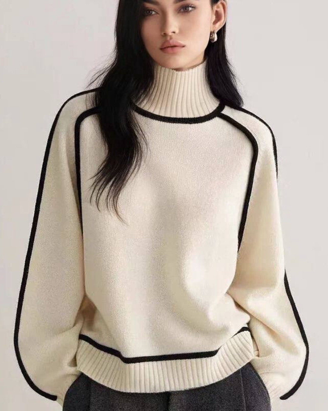 Pull Col Roulé Intemporale En Cachemire 