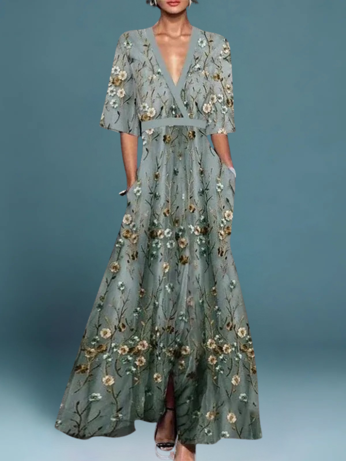 MARIA™ | Abito Floreale Elegante 