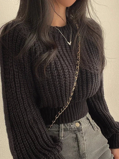 Léonie™ | Maglione Elegante à Maniche Lunghe