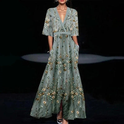 Jamie - Robe élégante à motif fleuri 