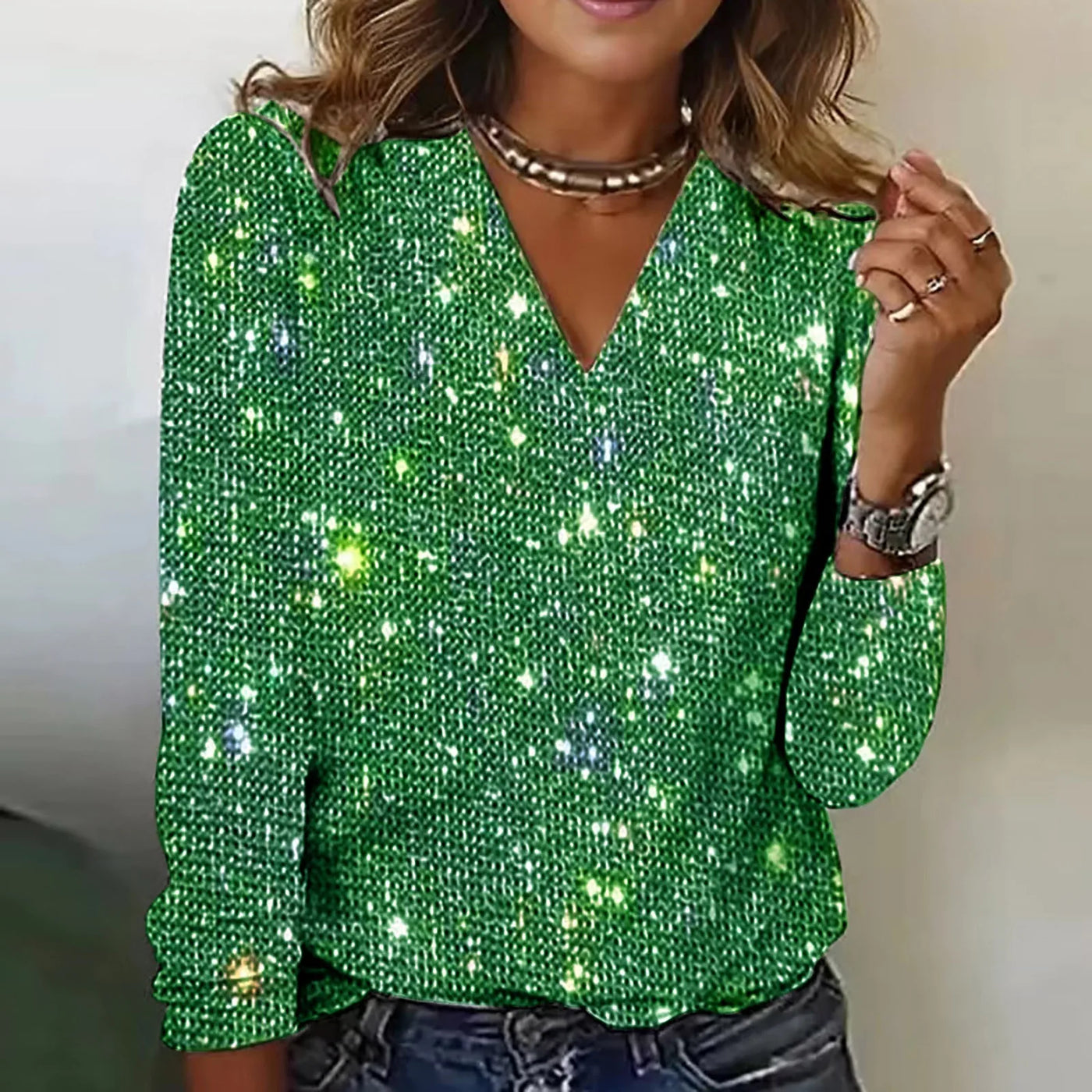 Haut à paillettes