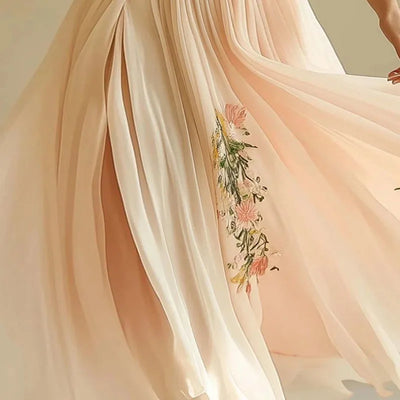 Amelia | Robes de soirée élégantes taille haute à col en V