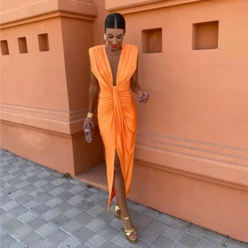 Lily | Robe plissée élégante