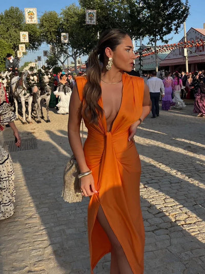 Lily | Robe plissée élégante