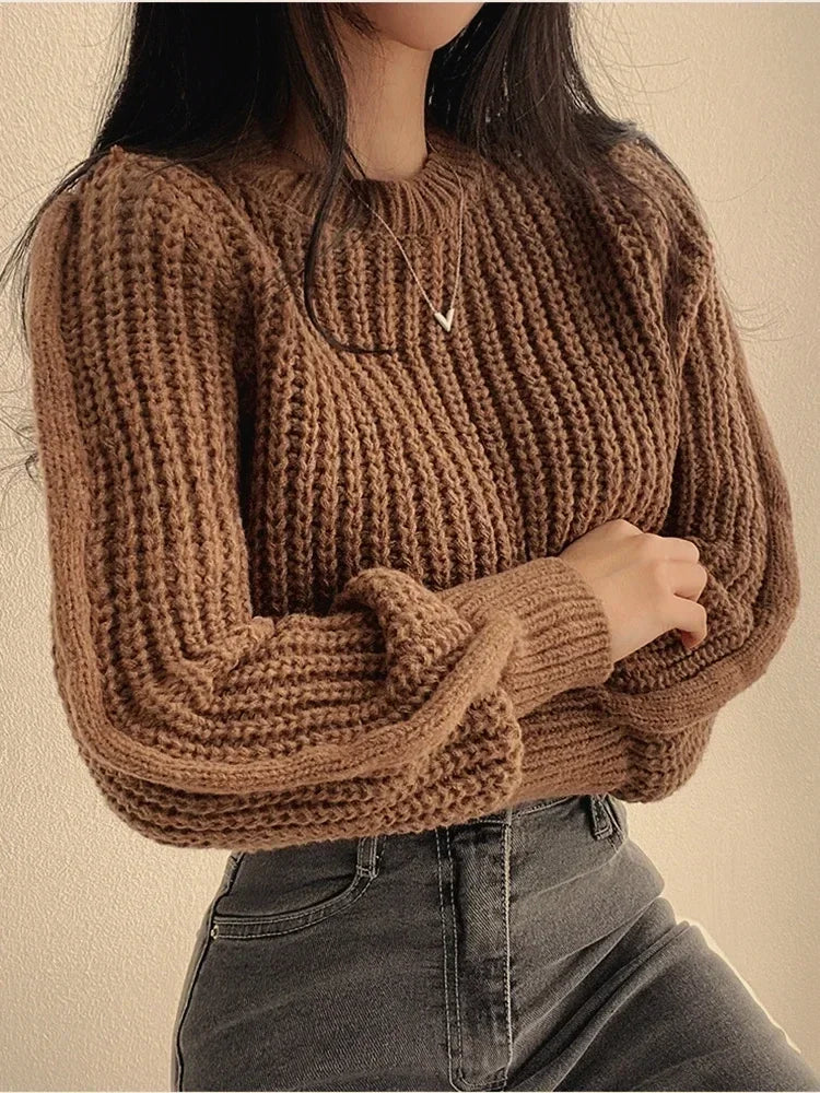 Léonie™ | Maglione Elegante à Maniche Lunghe