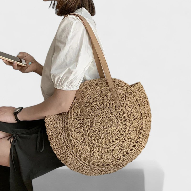 Nora. – Bourse de la plage intrecciata à la main