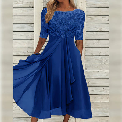 Taryn® | Robe mi-longue élégante en dentelle 