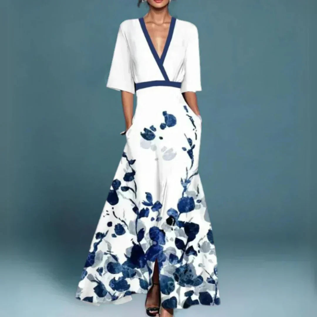 Jamie - Robe élégante à motif fleuri 