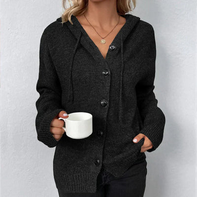 Arielle | Cardigan avec Cappuccio et Bottoni