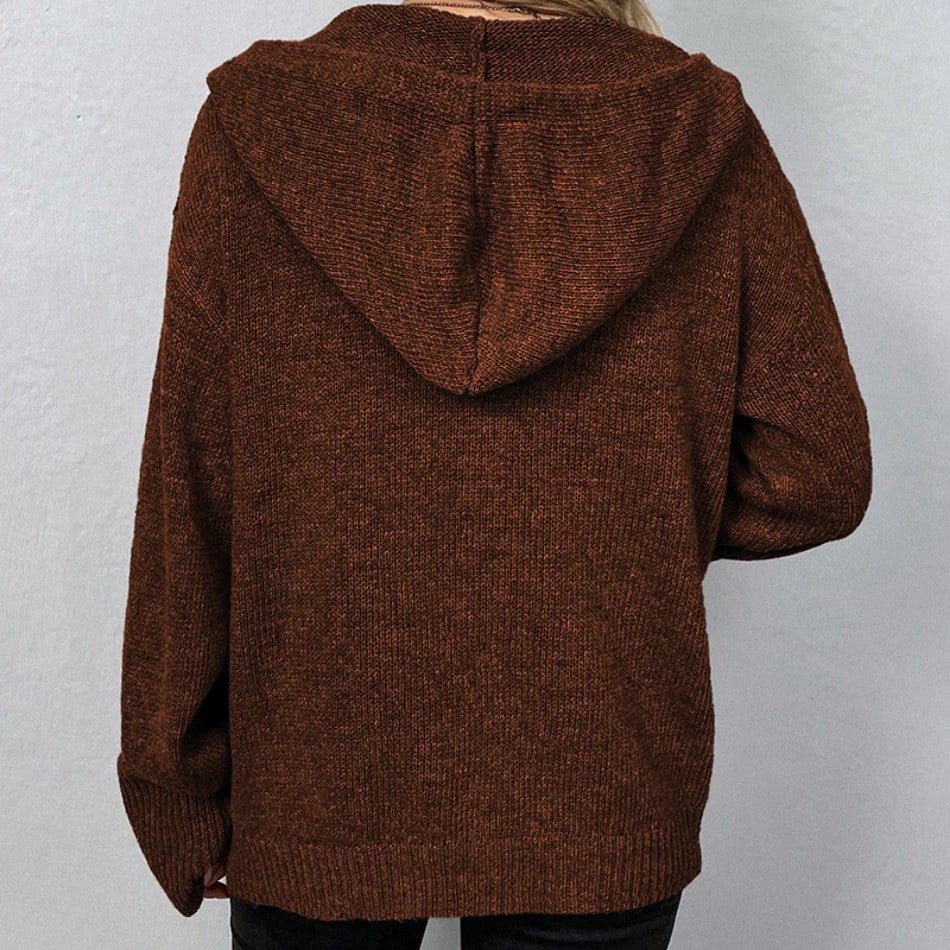 Arielle | Cardigan avec Cappuccio et Bottoni