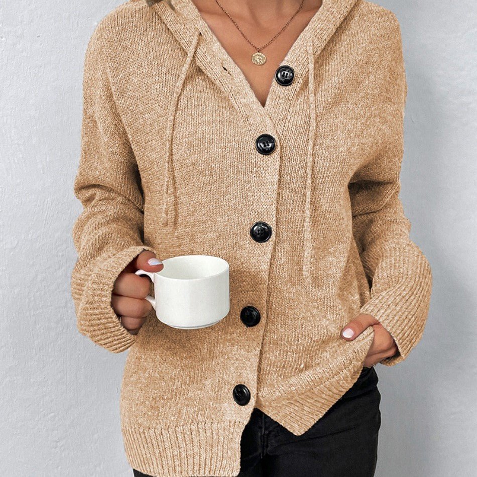 Arielle | Cardigan avec Cappuccio et Bottoni