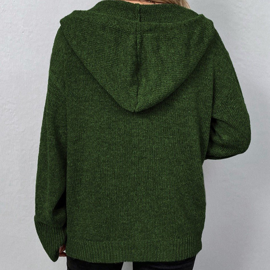 Arielle | Cardigan avec Cappuccio et Bottoni