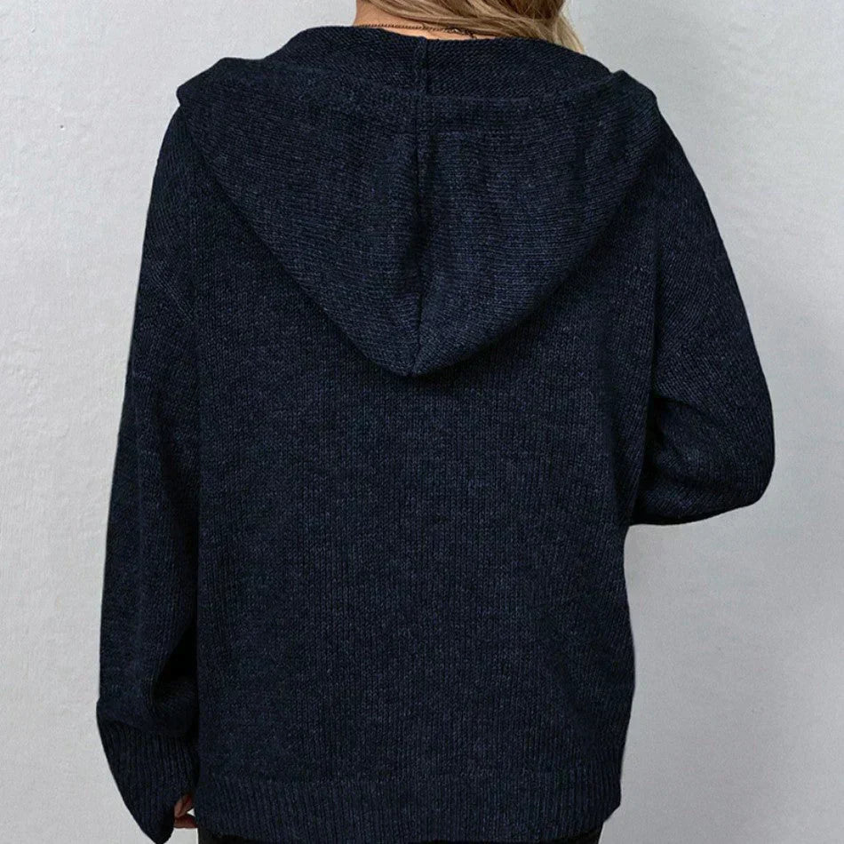 Arielle | Cardigan avec Cappuccio et Bottoni