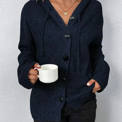 Arielle | Cardigan avec Cappuccio et Bottoni