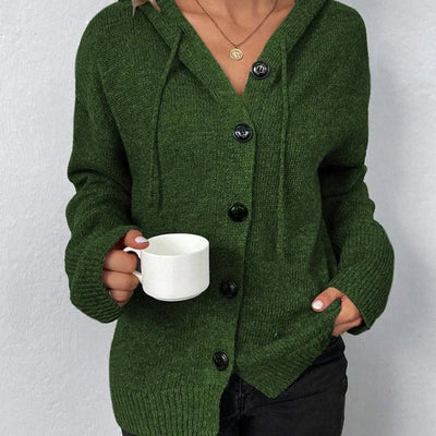 Arielle | Cardigan avec Cappuccio et Bottoni