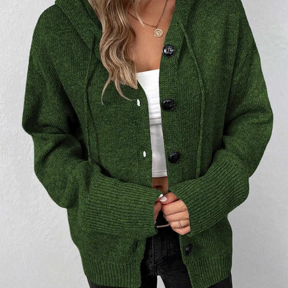 Arielle | Cardigan avec Cappuccio et Bottoni
