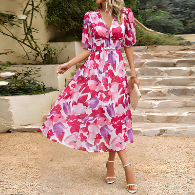 Isolde - Robe midi col V