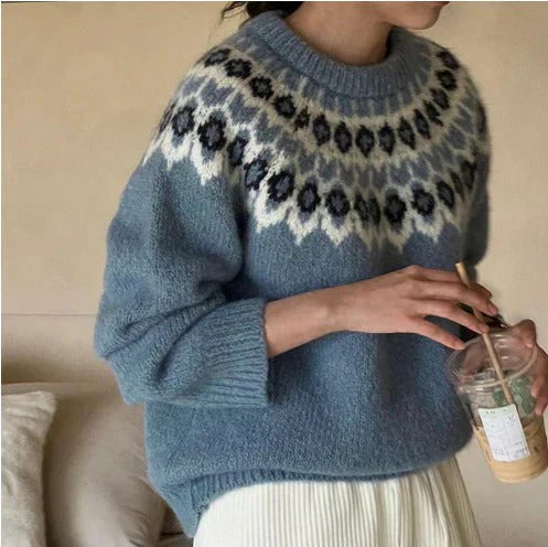 Sophie | Maglione Jacquard Élégante
