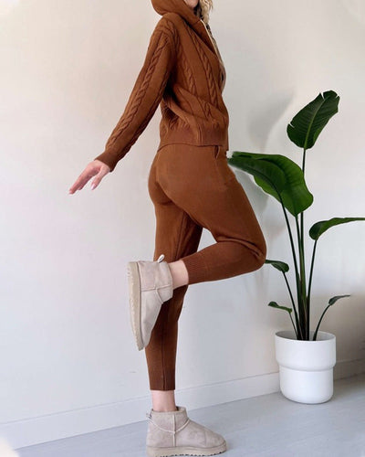 Ania - Set Due Pezzi Twist-Jacquard Casual