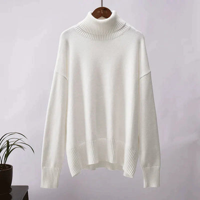 Pull Amélie Col Roulé Oversize En Cotone