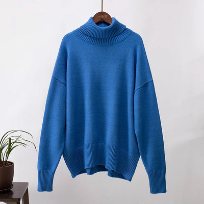 Pull Amélie Col Roulé Oversize En Cotone