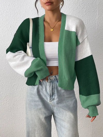 Angéline | Cardigan à blocs de couleur