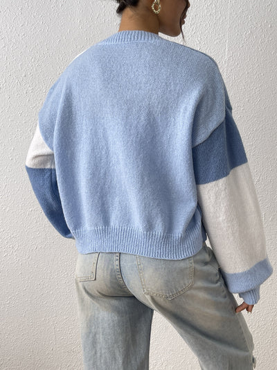 Angéline | Cardigan à blocs de couleur