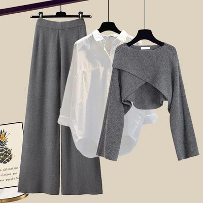 Tina | Comodo set di trois pezzi in morbido tessuto con maniche longhe