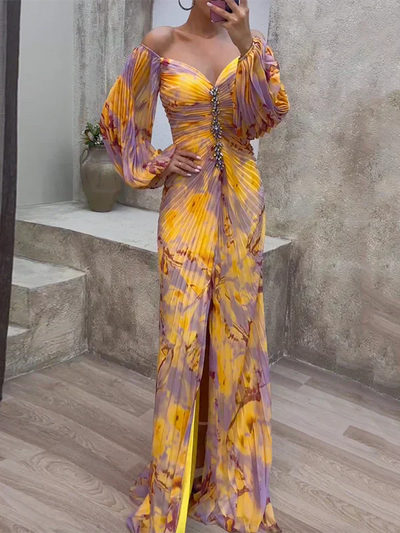 Kristine | Robe élégante à col en V