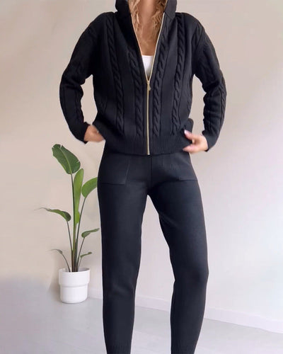 Ania - Set Due Pezzi Twist-Jacquard Casual