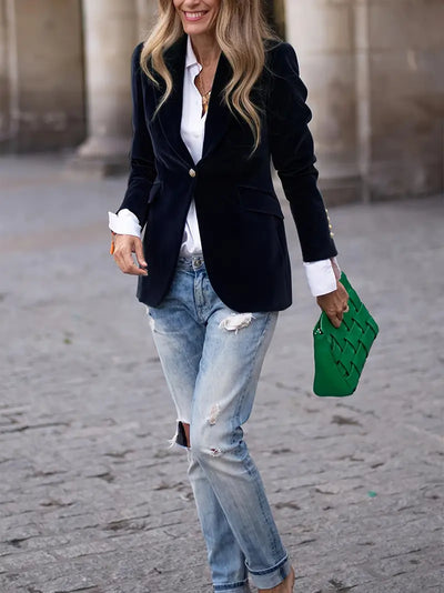 JULISSA | BLAZER IN VELLUTO ELEGANTE