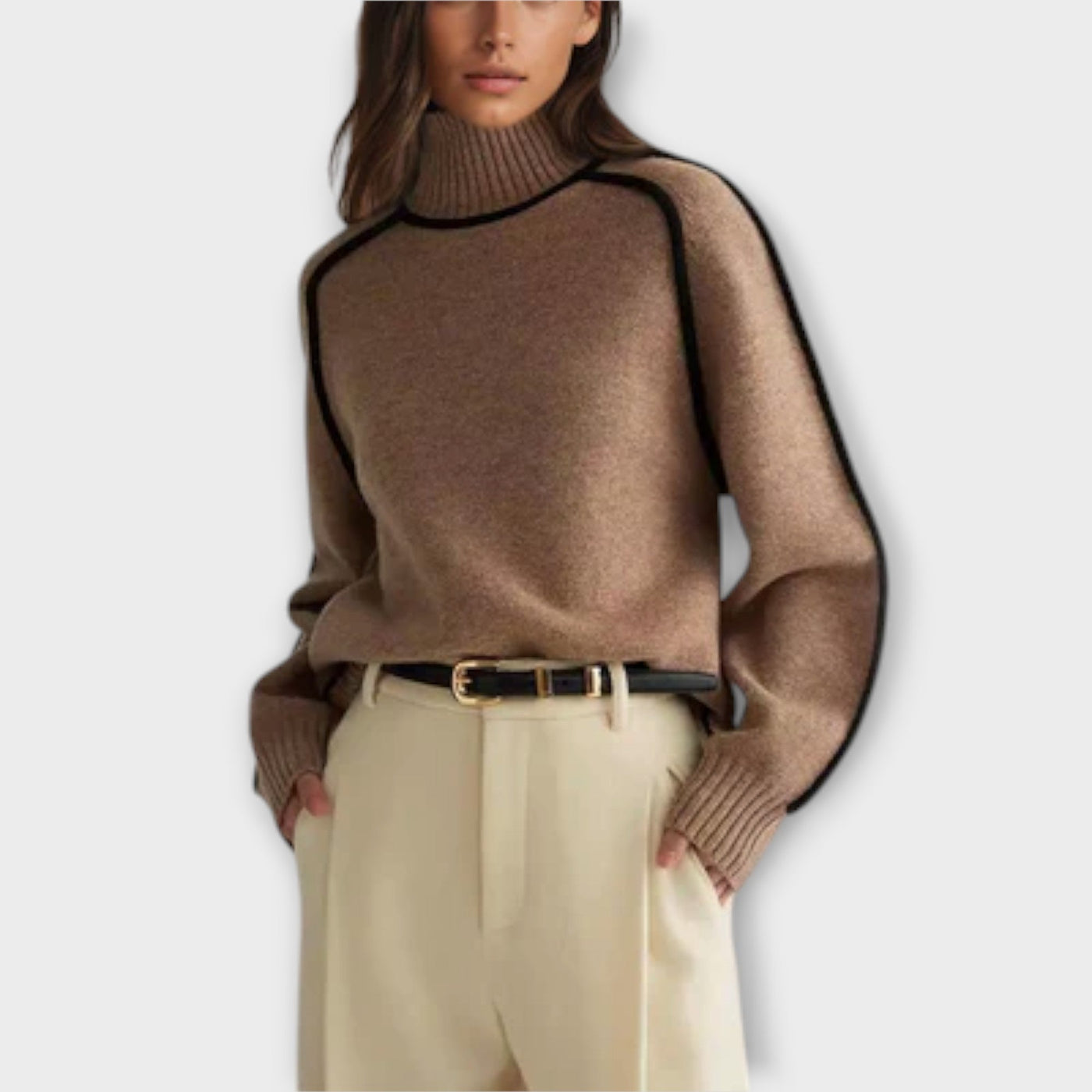 Emilie - Maglione a collo alto morbido ed elegante