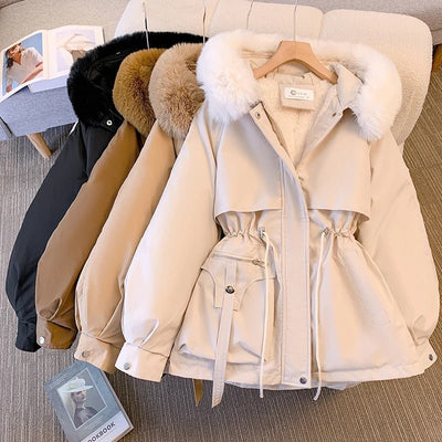 Amity™ | Elegante giacca invernale in piuma con pelliccia