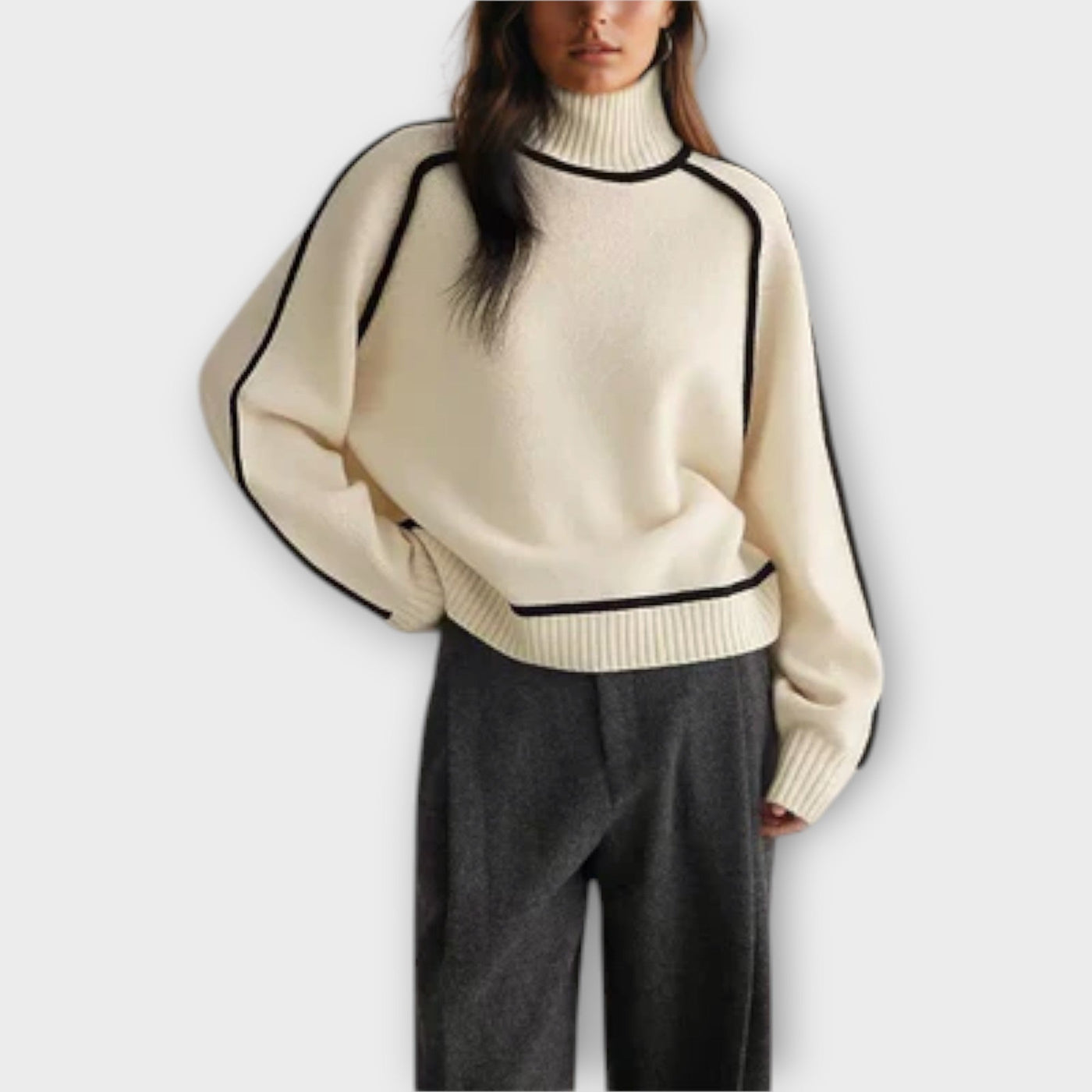 Emilie - Maglione a collo alto morbido ed elegante
