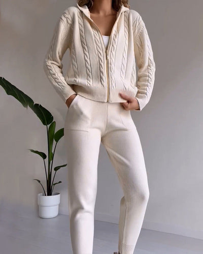 Ania - Set Due Pezzi Twist-Jacquard Casual