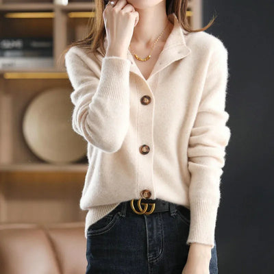 FEDERICA™ | CARDIGAN SOFFICE AVEC CHIUSURA A BOTTONI