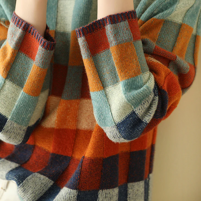 PENELOPE™ | PULL PATCHWORK CON COLLO ALTO