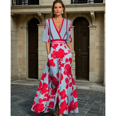 Jamie - Robe élégante à motif fleuri 